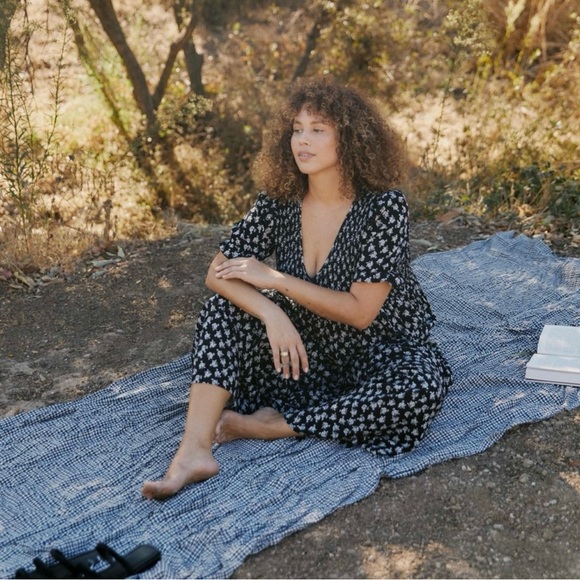 Christy Dawn Brooklyn Black and White Floral Maxi Dress - Picture 4 of 5